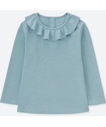 UNIQLO | クルーネックT（フリル・長袖）(その他トップス)