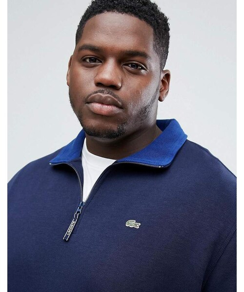 LACOSTE(ラコステ)の「Lacoste Big Fit Half Zip Sweat in Navy(スウェット・メンズ・Blue・XL/XXL/XXXXL)」の2枚目の写真
