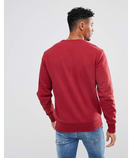 ellesse（エレッセ）の「Ellesse ellesse Sweatshirt With Logo In Burgundy（スウェット・メンズ・Red・XXL/S/M）」の3枚目の写真