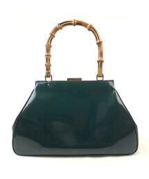 GUCCI グッチ ダイアナ バンブー ハンドバッグ エナメル グリーン GUCCI グッチ ダイアナ バンブー ハンドバッグ エナメル グリーン 楽天