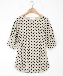 DHOLIC | パフスリーブドットTシャツ(Tシャツ/カットソー)