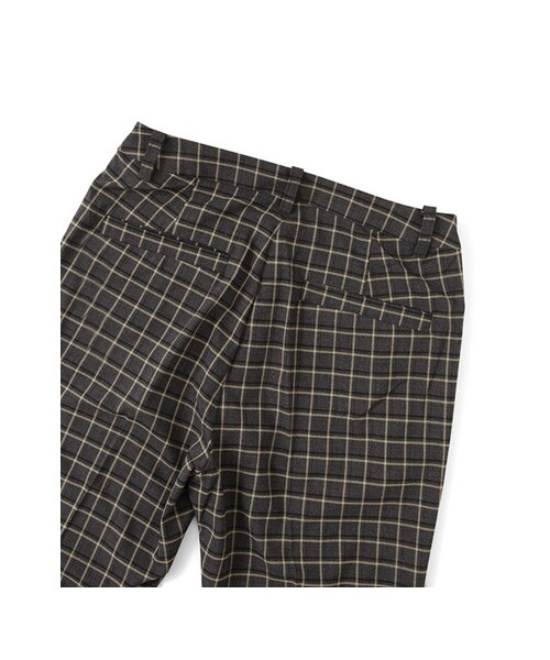 KBF(ケイビーエフ)の「センタープレスチェックパンツ(パンツ・レディース・グレー/ブルー・36/38)」の12枚目の写真