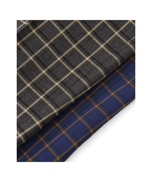 KBF(ケイビーエフ)の「センタープレスチェックパンツ(パンツ・レディース・グレー/ブルー・36/38)」の13枚目の写真