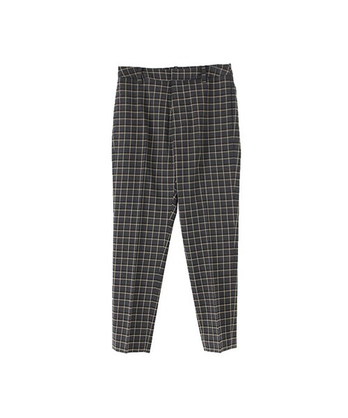 KBF(ケイビーエフ)の「センタープレスチェックパンツ(パンツ・レディース・グレー/ブルー・36/38)」の1枚目の写真