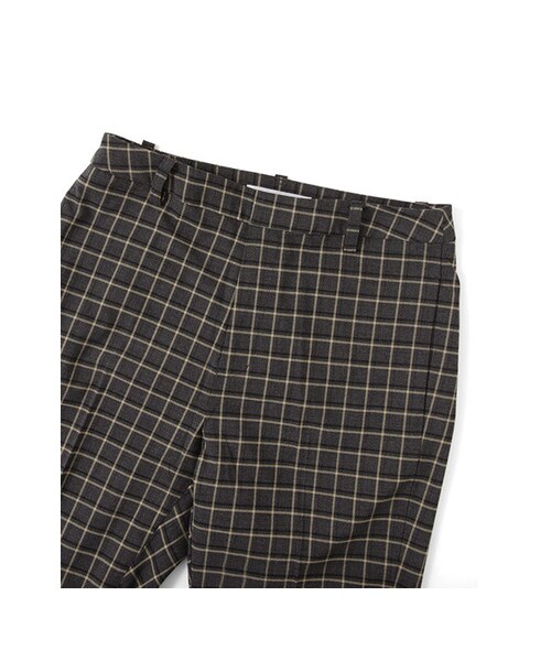 KBF(ケイビーエフ)の「センタープレスチェックパンツ(パンツ・レディース・グレー/ブルー・36/38)」の8枚目の写真