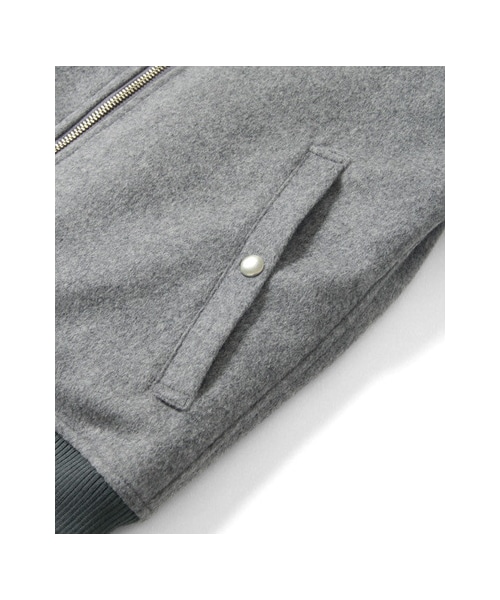 URBAN RESEARCH（アーバンリサーチ）の「RED SEAM　MELTON BEAVER MA-1（ジャケット/アウター・メンズ・BLACK/GRAY・L/M）」の15枚目の写真