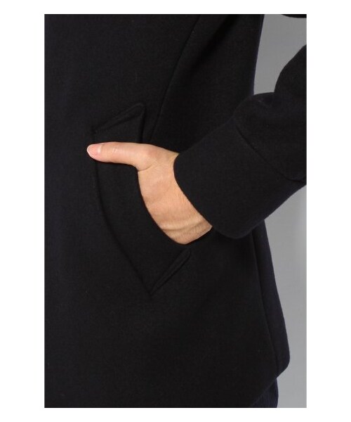 EDIFICE（エディフィス）の「メルトンショールカラー（その他ブルゾン・メンズ・ネイビー/キャメル・44/46/48/50/52）」の9枚目の写真