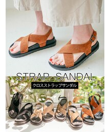 KORMARCH | クロスストラップサンダル(サンダル)