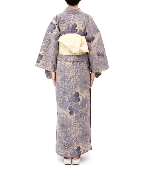 竺仙　紬浴衣（キングサイズ）乱菊 竺仙 紬浴衣（キングサイズ）乱菊 竺仙 紬浴衣（キングサイズ）乱菊