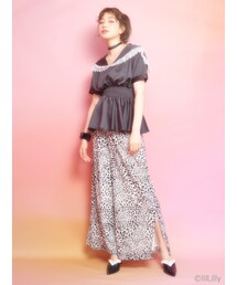 lilLilly（リルリリー）の「レオパードワイドパンツ（）」 - WEAR