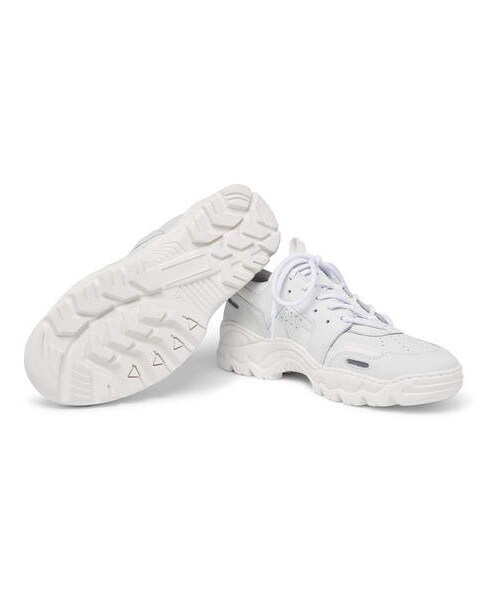 ami（アミ）の「AMI Lucky 9 Nubuck And Full-Grain Leather Sneakers（スニーカー・メンズ・White・Eu43/Eu40/Eu44/Eu41/Eu42）」の2枚目の写真