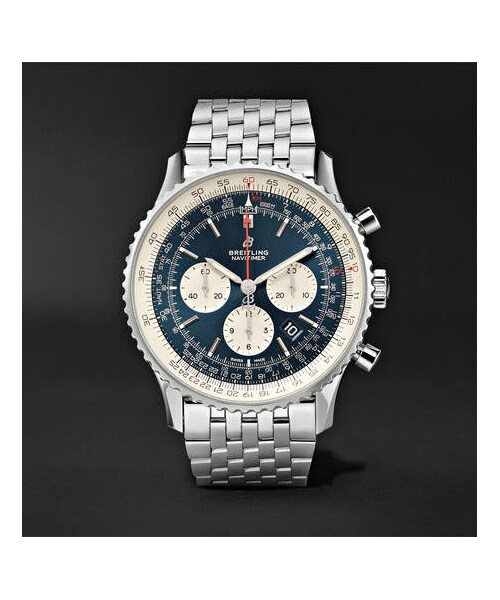 BREITLING(ブライトリング)の「Breitling Navitimer 1 Chronometer 46mm Steel Watch(アナログ腕時計・メンズ・Blue・One Size)」の1枚目の写真