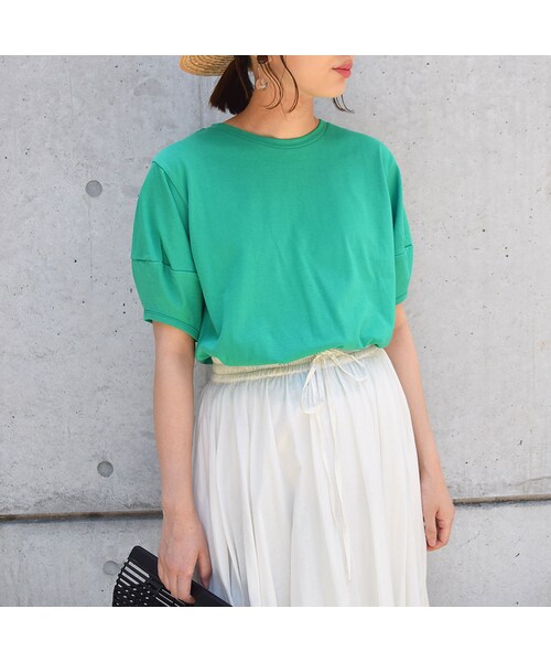 no brand（ノーブランド）の「【 MORE SALE 】コクーンスリーブTEE（Tシャツ/カットソー・レディース・その他）」の2枚目の写真