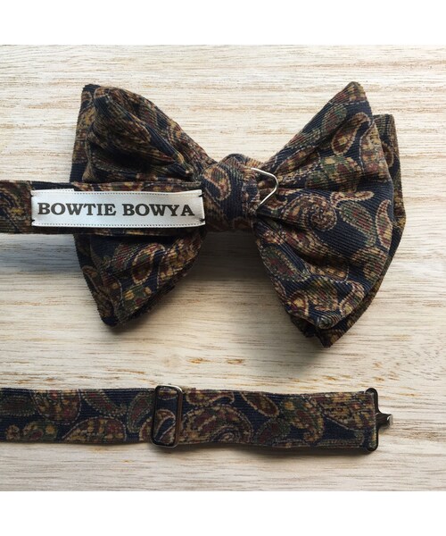 Handmade（ハンドメイド）の「semiformal_paisley_brown_BF（蝶ネクタイ・メンズ・その他）」の4枚目の写真