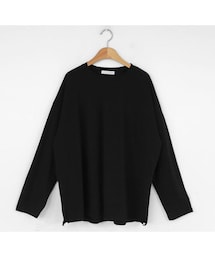 DHOLIC | サイドスリットヘムオーバーTシャツ(Tシャツ/カットソー)