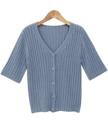 Dailyabout | Vネックリブカーディガン(カーディガン/ボレロ)