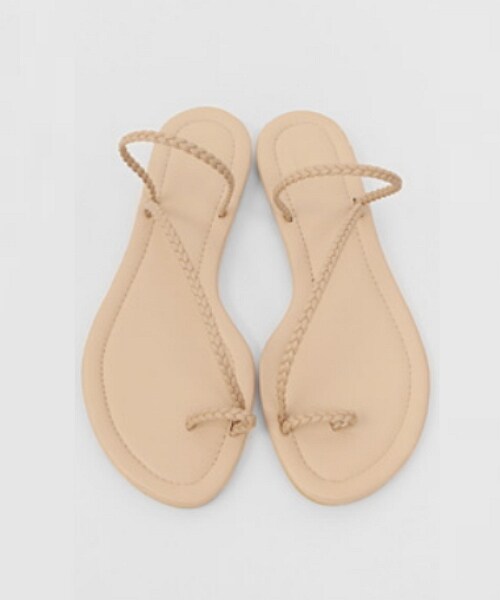 Dailyabout(デイリーアバウト)の「シンプルストラップサンダル(サンダル・レディース・ベージュ/ホワイト/ブラック・23.0/23.5/24.0/24.5)」の1枚目の写真