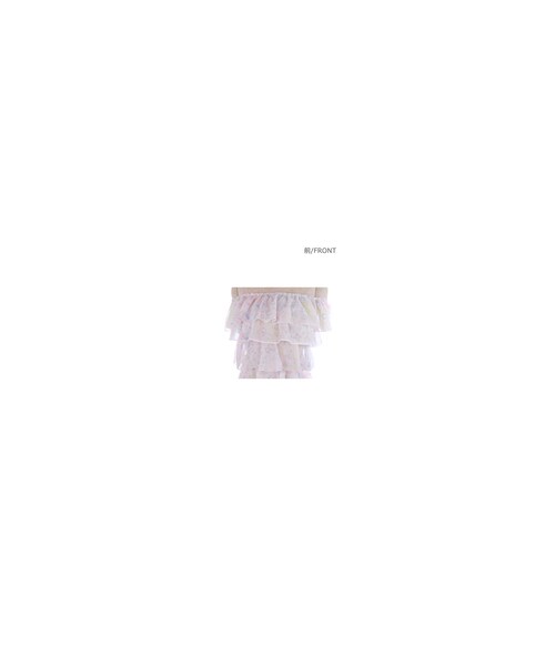Bobon21（ボボンニジュウイチ）の「オフショルシフォンドレス-全2色-（ワンピース・レディース・ホワイト/ピンク・S/M）」の4枚目の写真