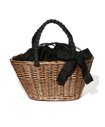 GRL | リボン付カゴトートバッグ(かごバッグ)