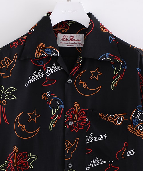 Aloha Blossom アロハシャツ 36 ネオン XSサイズ Aloha Blossom / アロハブロッサム Neon ネオン 通販 Treasure Isle