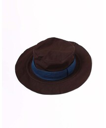 美品　45R フォーティファイブアール 麻世妙ダックコーティング ハット HAT 45R（フォーティファイブアール）の「麻世妙ダックコーティング