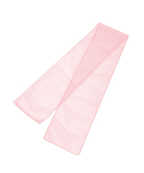 GRL（グレイル）の「オーガンジー兵児帯（和装小物・レディース・チェリーピンク/ブラック/ホワイト/ブルー/ピンク/グレー/ラベンダー・F）」の7枚目の写真