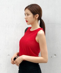 DHOLIC | 2TYPE二ットスリーブレス(タンクトップ)