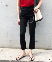 DHOLIC | ブラックフレイドパンツ(その他パンツ)