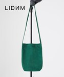 LIDNM | マイクロスエードショルダー【グリーン】(Shoulderbag)
