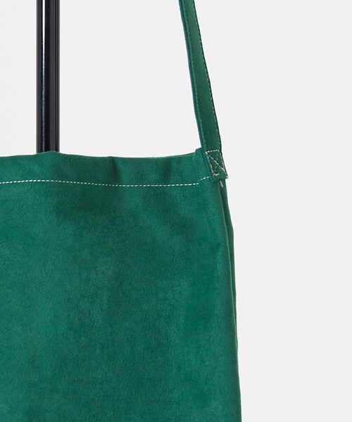 LIDNM(リドム)の「マイクロスエードショルダー【グリーン】(ショルダーバッグ・メンズ・グリーン・F)」の2枚目の写真