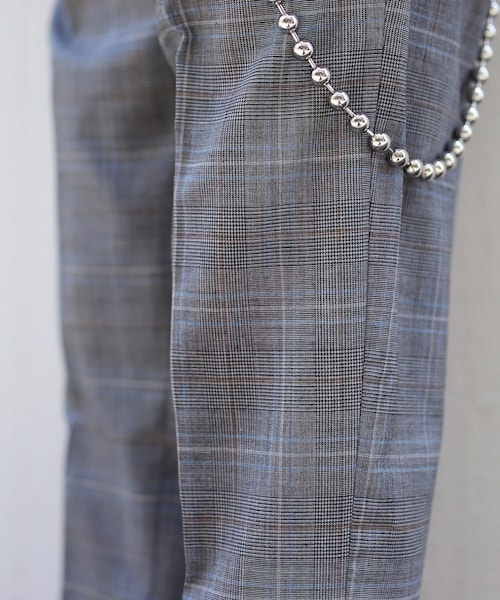 LIDNM（リドム）の「クラシカルチェックアンクルスラックス【グレー】（スラックス・メンズ・グレー・S.M.L）」の11枚目の写真
