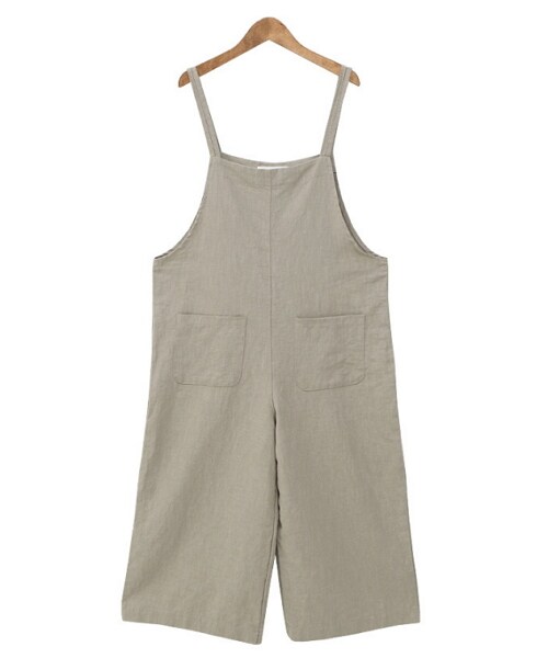 Dailyabout（デイリーアバウト）の「ポケットルーズオールインワン（サロペット/オーバーオール・レディース・ベージュ/その他・FREE）」の2枚目の写真