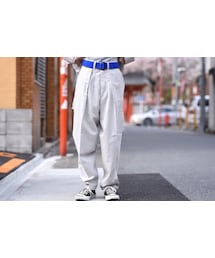 ESSAY | ESSAY WIDE TAPERED SLACKS light gray(スラックス)