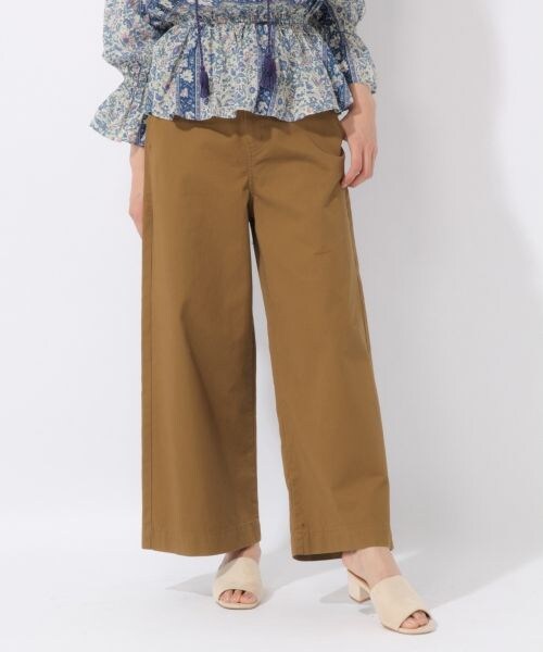 laboratory work（ラボラトリーワーク）の「サス付き後ろレースアップパンツ（パンツ・ベージュ/ブラウン）」の2枚目の写真