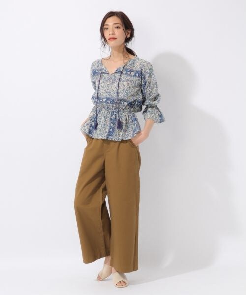 laboratory work（ラボラトリーワーク）の「サス付き後ろレースアップパンツ（パンツ・ベージュ/ブラウン）」の3枚目の写真