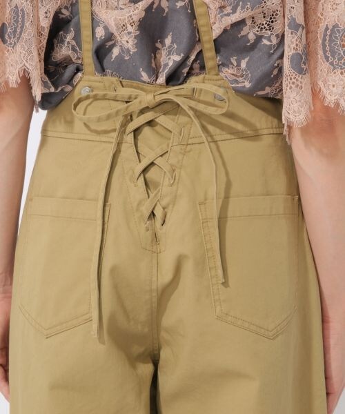 laboratory work（ラボラトリーワーク）の「サス付き後ろレースアップパンツ（パンツ・ベージュ/ブラウン）」の13枚目の写真