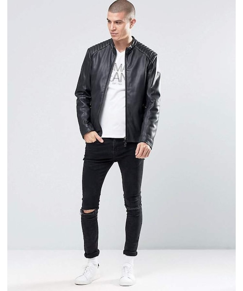 ARMANI JEANS（アルマーニジーンズ）の「Armani Jeans Biker Jacket In
