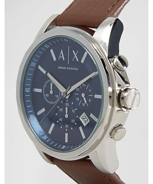 ARMANI EXCHANGE（アルマーニエクスチェンジ）の「Armani Exchange AX2501 Leather Strap ...