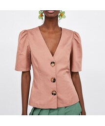 ZARA（ザラ）の「バルーンスリーブトップス パフスリーブ