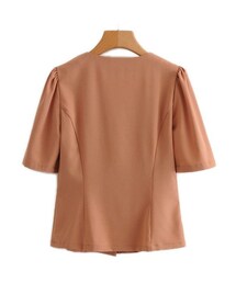 新品☆ZARA ザラ バルーンスリーブトップス L リラ ZARA - 新品♡ZARA 大人気オンライン完売！フレアートップス