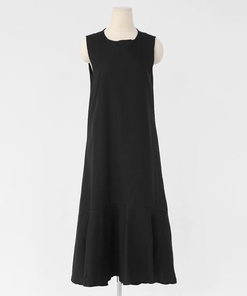 DHOLIC(ディーホリック)の「スリーブレスラッフルヘムワンピース(ワンピース・レディース・イエロー/パープル/グリーン/ブラック・FREE)」の2枚目の写真