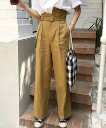 DHOLIC | ベルトSETアンバランスウエストパンツ(その他パンツ)