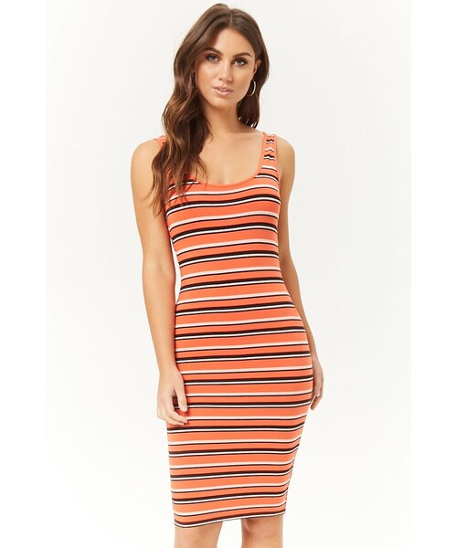 Forever 21 フォーエバー トゥエンティーワン の マルチボーダータイトタンクワンピース その他 Wear