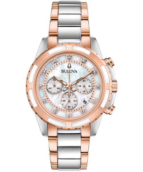 Bulova（ブローバ）の「Bulova Women's Chronograph DiamondAccent TwoTone