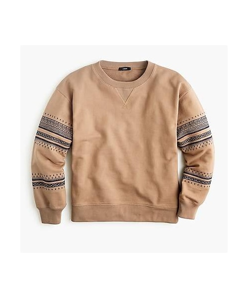 j crew embroidered sweatshirt