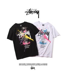 トップス stussy T-shirt Stussy 8 Ball Dot - czarny (black)