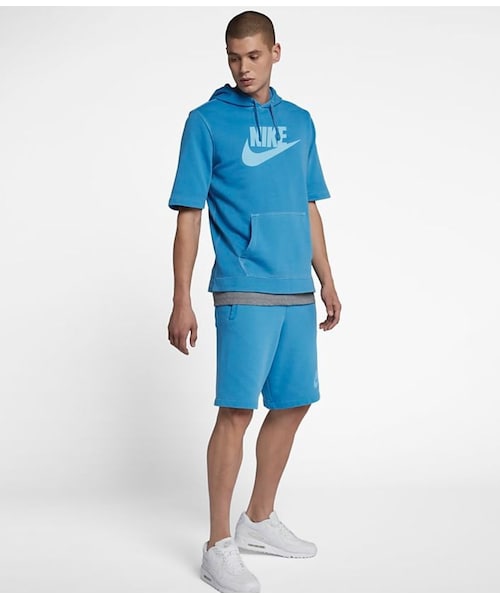 【完売品・新品】　NIKE ウェアセット　XL フーディ半袖　ハーフパンツ NIKE ナイキ Tシャツ ハーフパンツ上下 ジュニア セットアップ