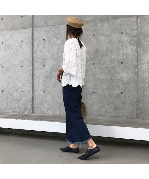 copine（コピン）の「ラッフルスリーブパンチングブラウス【クリックポスト対象商品】（シャツ/ブラウス・レディース・その他）」の10枚目の写真