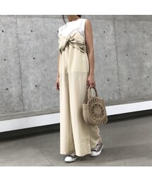 copine | 再入荷!サイドスリットキャミオールインワン(3color)【クリックポスト対象商品】(サロペット/オーバーオール)