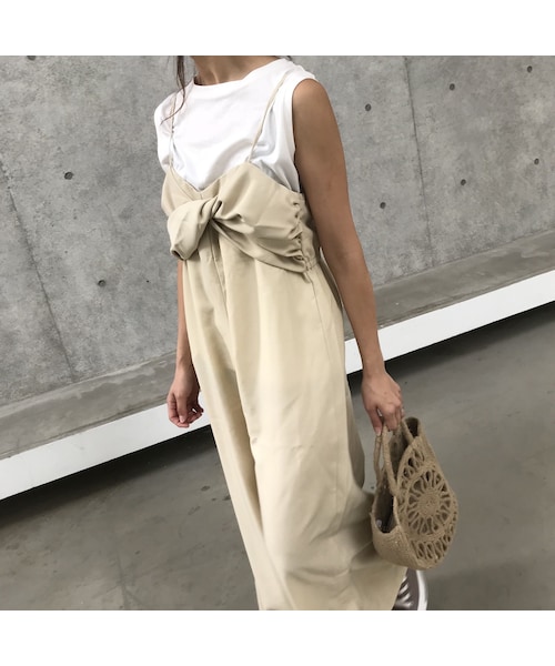 copine(コピン)の「再入荷!サイドスリットキャミオールインワン(3color)【クリックポスト対象商品】(サロペット/オーバーオール・レディース・その他)」の6枚目の写真